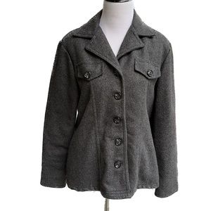 Two of Us Original NYC Clothing Wool Blend Gray Jacket M